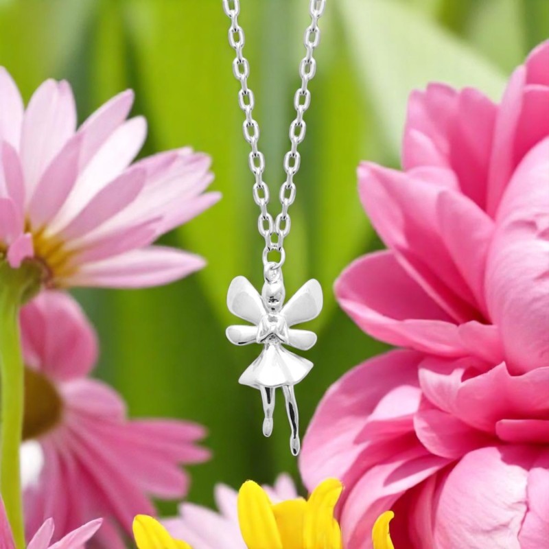 Collier fée Argent 925 Rhodié