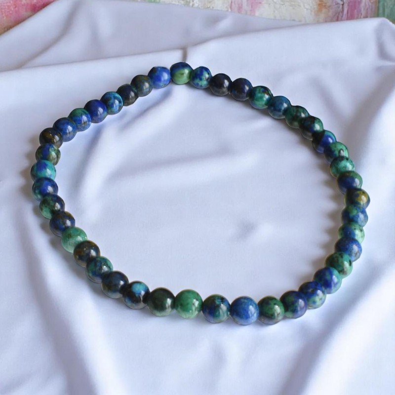 Bracelet en Azurite Malachite Harmonie et Équilibre Énergétique Bracelet en Azurite Malachite Harmonie et Équilibre Énergétique