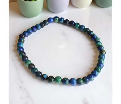 Bracelet en Azurite Malachite Harmonie et Équilibre Énergétique Bracelet en Azurite Malachite Harmonie et Équilibre Énergétique