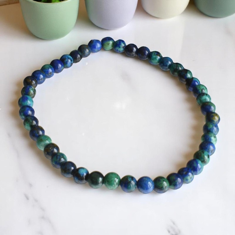 Bracelet en Azurite Malachite Harmonie et Équilibre Énergétique Bracelet en Azurite Malachite Harmonie et Équilibre Énergétique
