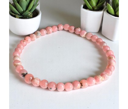 Bracelet en Rhodochrosite Amour de Soi et Équilibre Émotionnel Bracelet en Rhodochrosite Amour de Soi et Équilibre Émotionnel