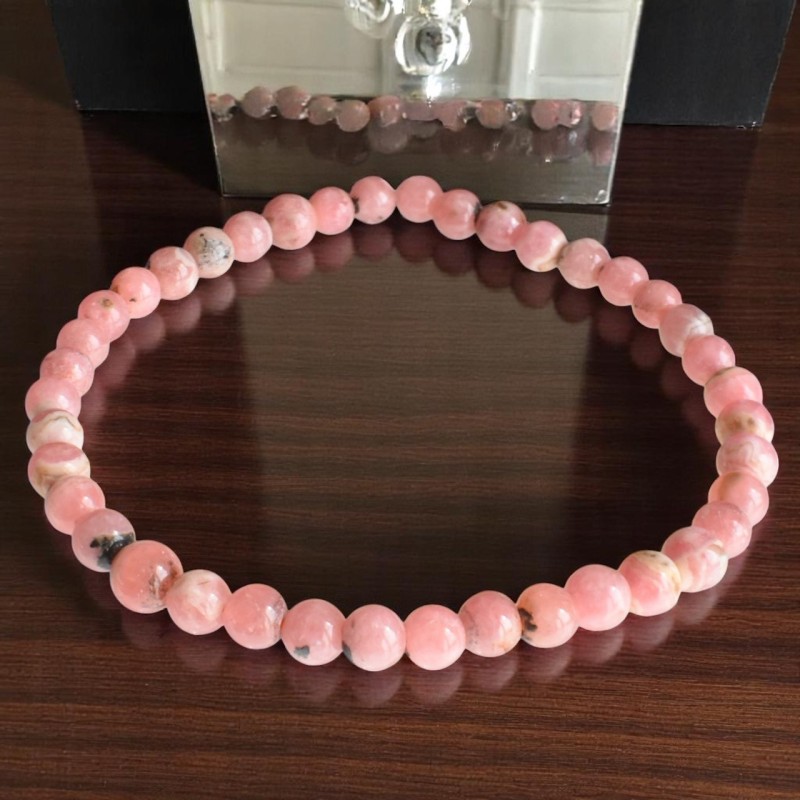 Bracelet en Rhodochrosite Amour de Soi et Équilibre Émotionnel Bracelet en Rhodochrosite Amour de Soi et Équilibre Émotionnel
