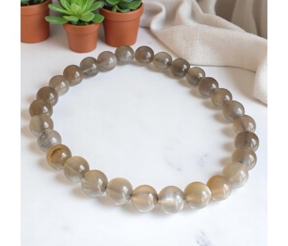Bracelet en Pierre de Lune Noire Intuition et Protection Bracelet en Pierre de Lune Noire Intuition et Protection