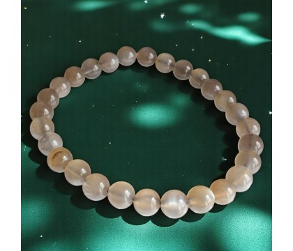 Bracelet en Pierre de Lune Noire Intuition et Protection Bracelet en Pierre de Lune Noire Intuition et Protection