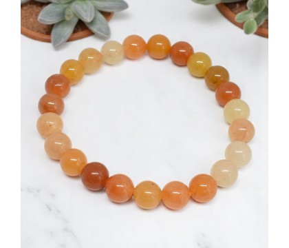 Bracelet en Aventurine Orange Énergie et Joie de Vivre Bracelet en Aventurine Orange Énergie et Joie de Vivre