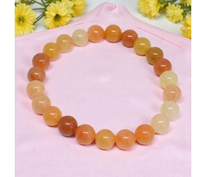 Bracelet en Aventurine Orange Énergie et Joie de Vivre Bracelet en Aventurine Orange Énergie et Joie de Vivre