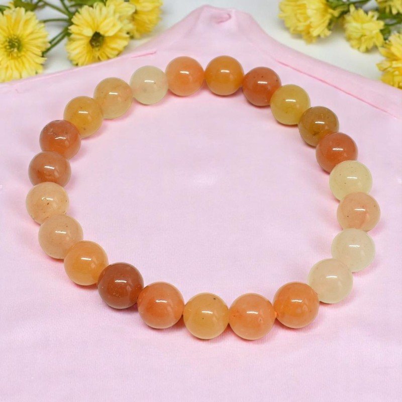 Bracelet en Aventurine Orange Énergie et Joie de Vivre Bracelet en Aventurine Orange Énergie et Joie de Vivre