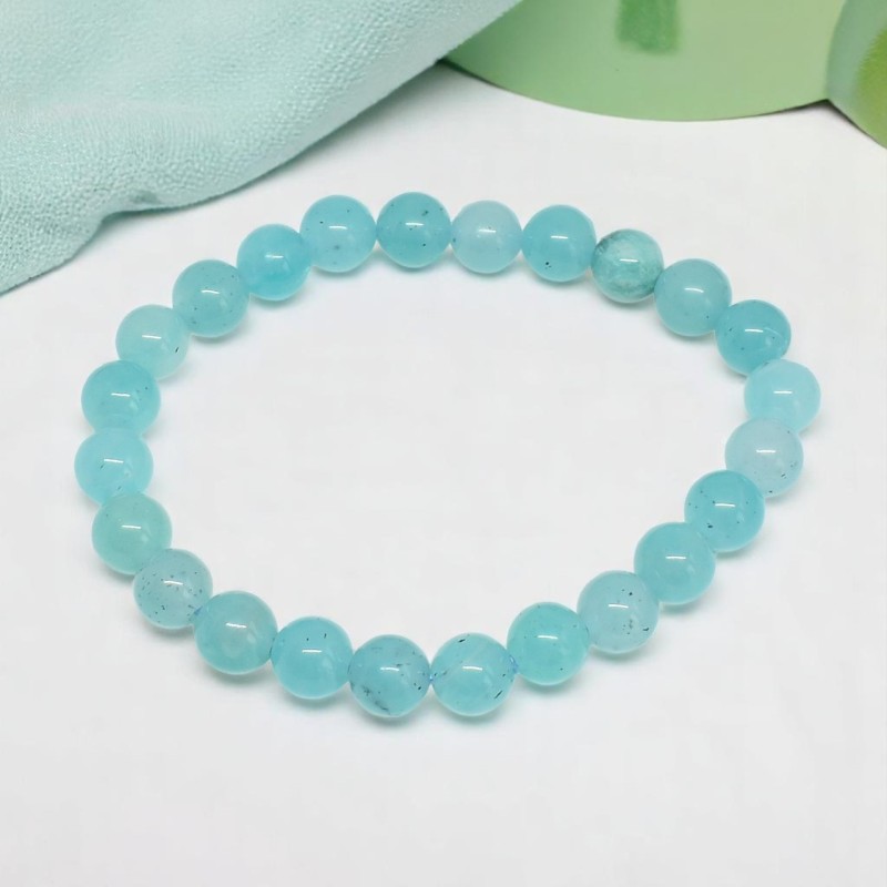 Bracelet en Amazonite Apaisement et Expression de Soi Bracelet en Amazonite Apaisement et Expression de Soi