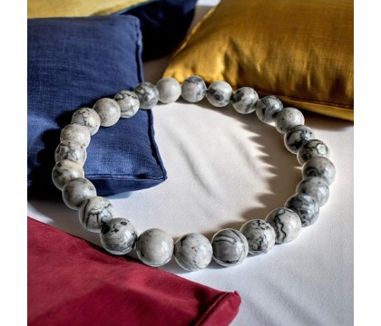 Bracelet en Agate Crazy Lace Grise Stabilité et Protection Bracelet en Agate Crazy Lace Grise Stabilité et Protection