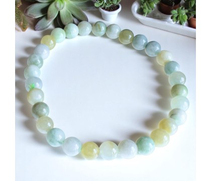 Bracelet en Jade de Birmanie Sérénité et Équilibre Bracelet en Jade de Birmanie Sérénité et Équilibre
