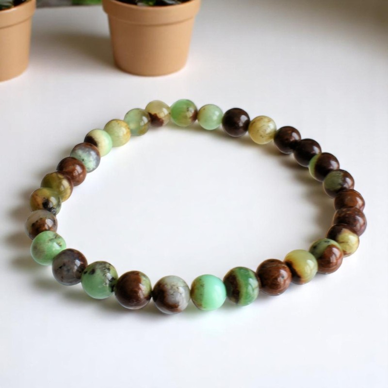 Bracelet en Chrysoprase Équilibre et Harmonie Bracelet en Chrysoprase Équilibre et Harmonie
