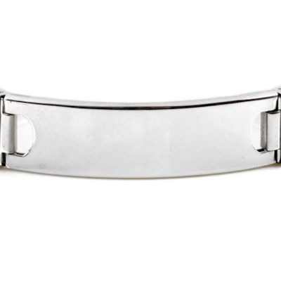 Bracelet acier inoxydable prénom gravure personnalisée