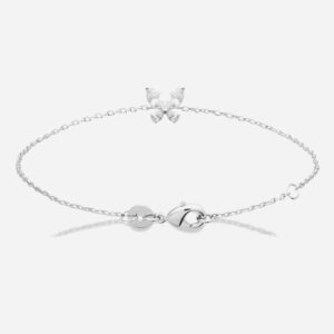 Bracelet papillon argent 925 rhodié oxyde zirconium - Vue principale élégance transformation