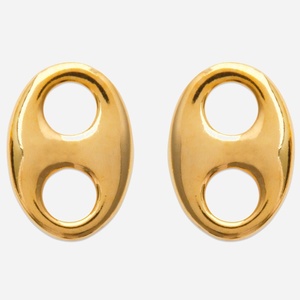 Boucles oreilles grain de café plaqué or 3 microns femme