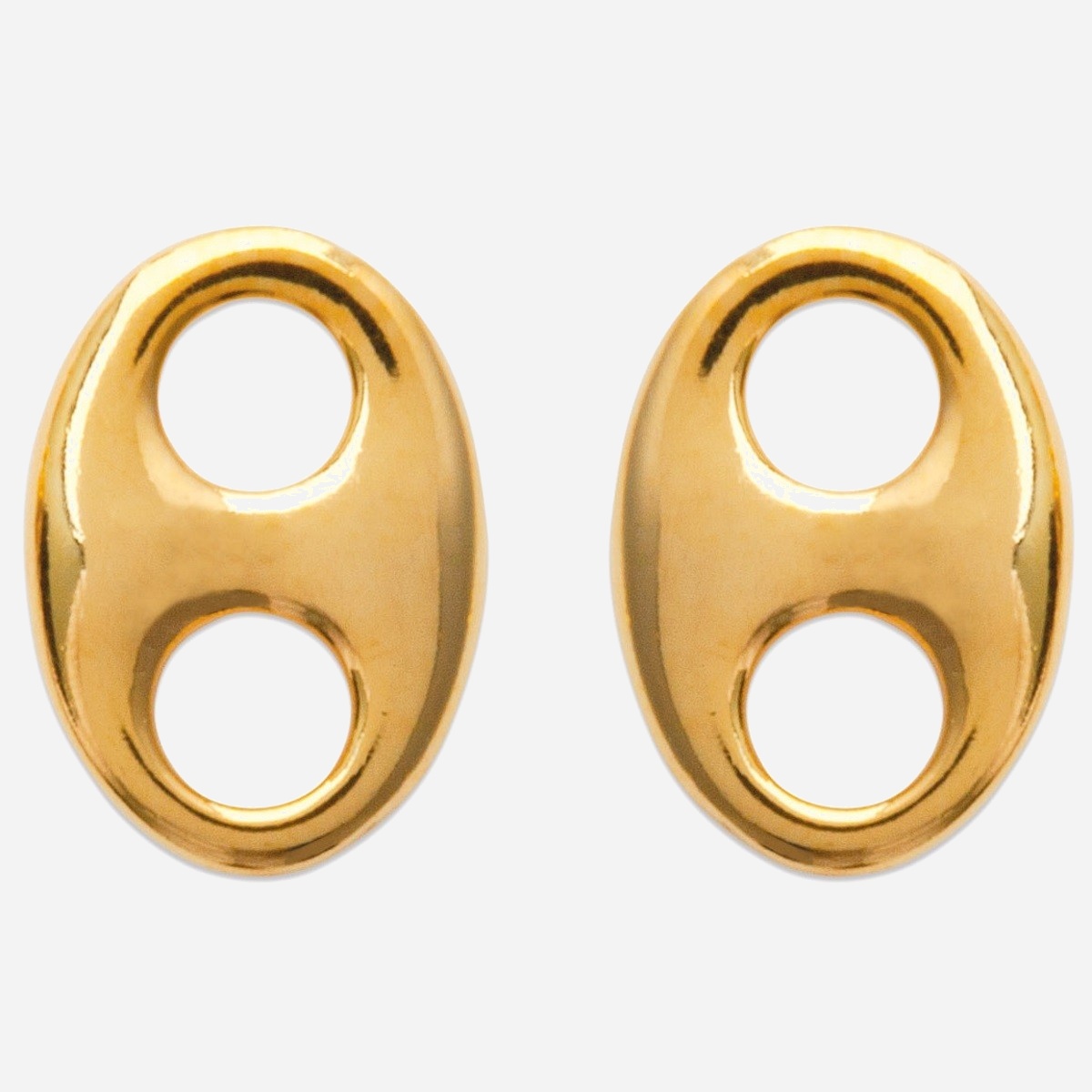 Boucles oreilles grain de café plaqué or 3 microns femme