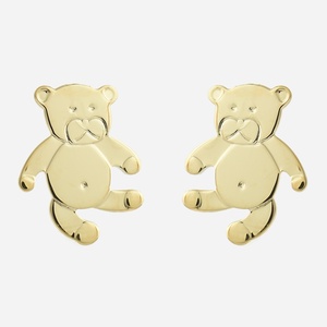 Boucles oreilles ourson enfant plaqué or 750 tendresse douceur adorable