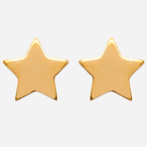 Boucles d'oreilles petite étoile enfant plaqué or 3 microns mignonnes