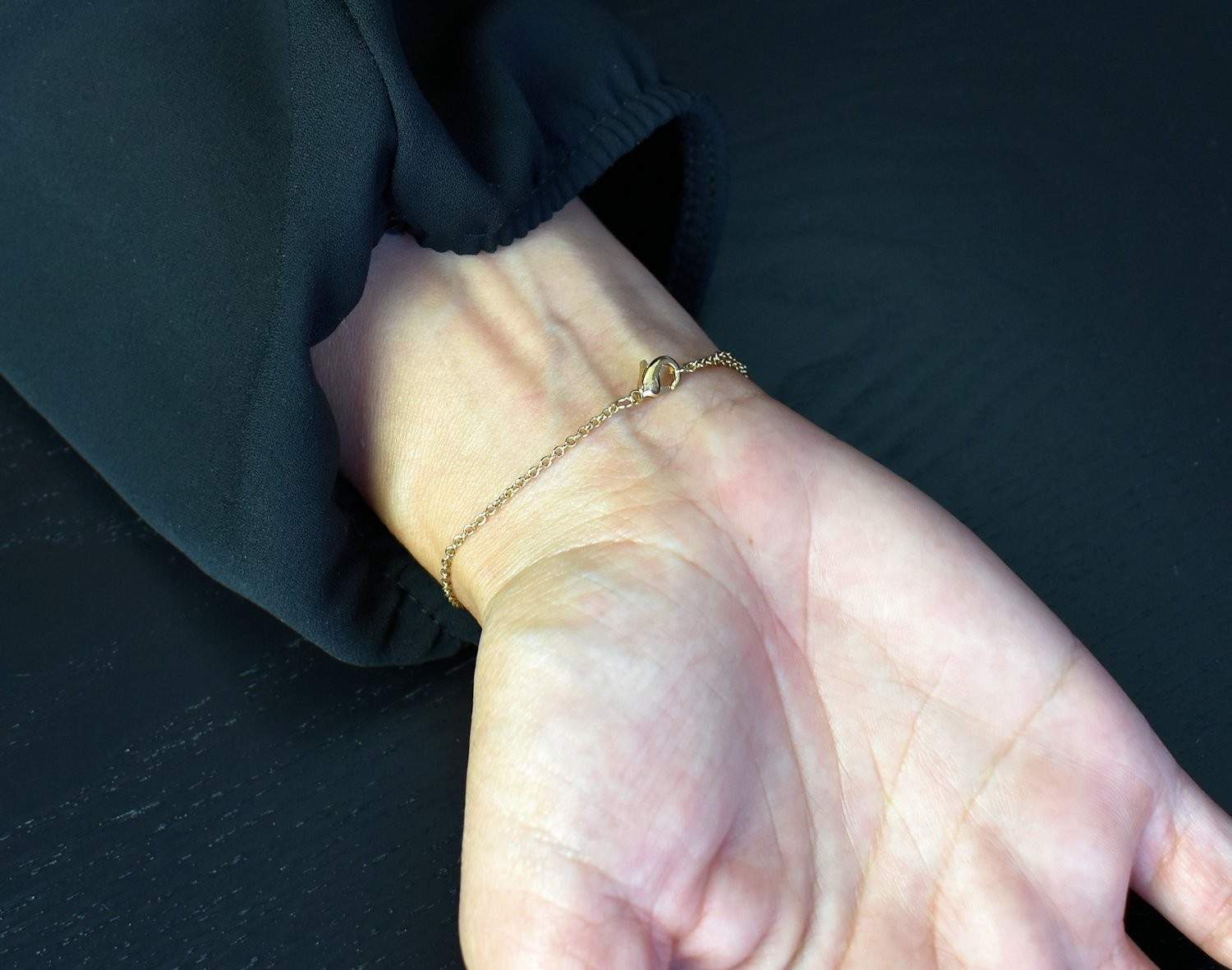 Bracelet fleur de lotus Plaqué OR 750 3 microns