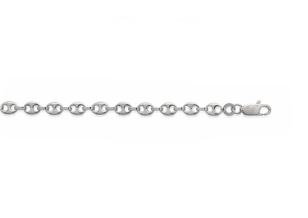 Bracelet Grain de Café Argent 925 Rhodié Élégance Sophistication