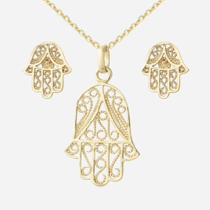 Parure main Fatma plaqué or ciselée