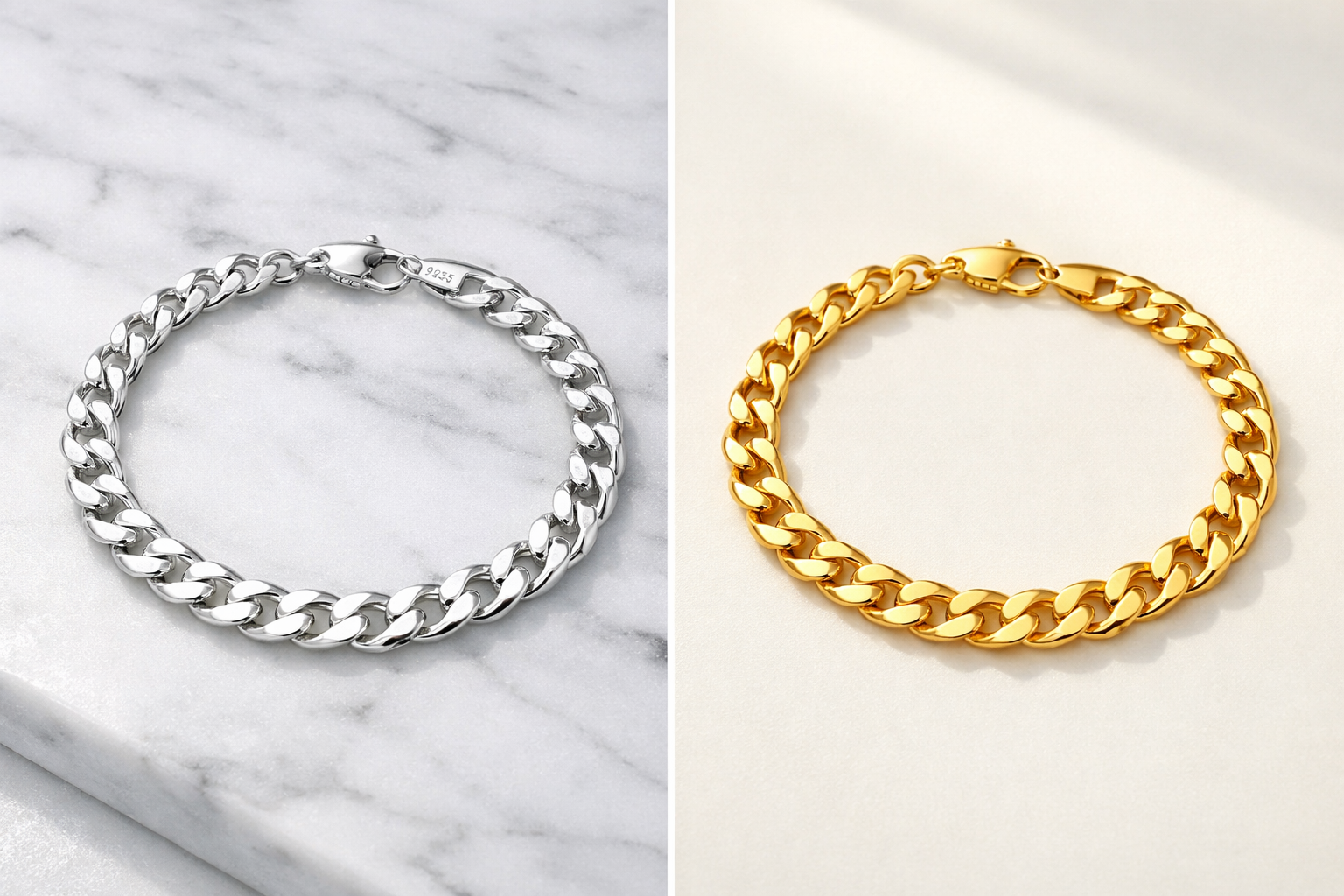 Comparaison bijoux argent 925 et plaqué or - Belle Comme Venus