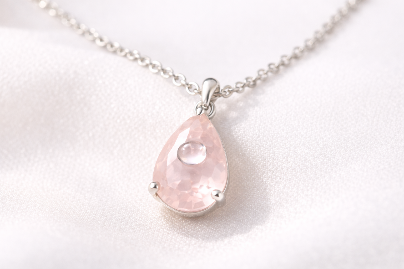 Entretien bijoux pierres naturelles - Quartz rose sur argent 925