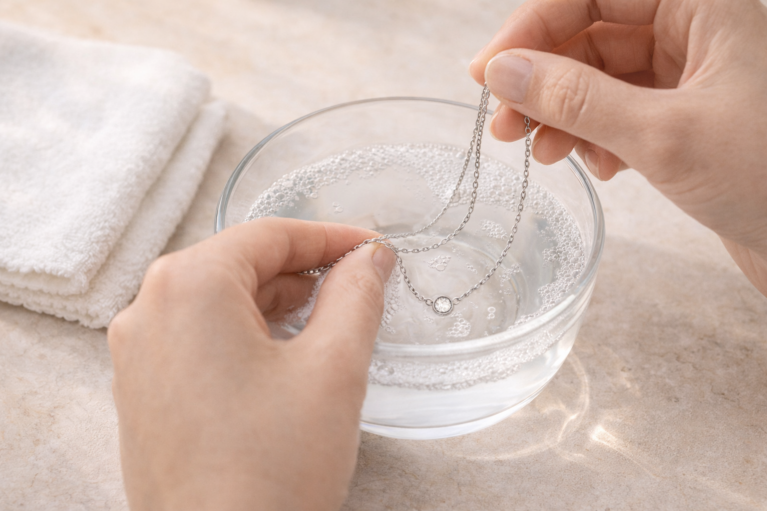 Comment nettoyer ses bijoux en argent après contact avec le parfum