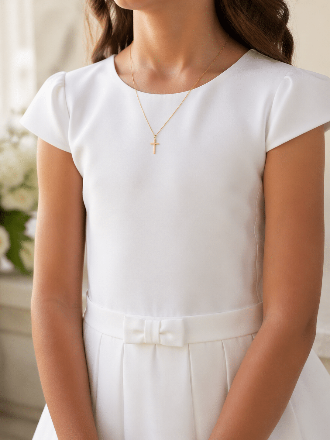 Bijoux communion enfant collier argent 925 plaqué or — Belle Comme Venus