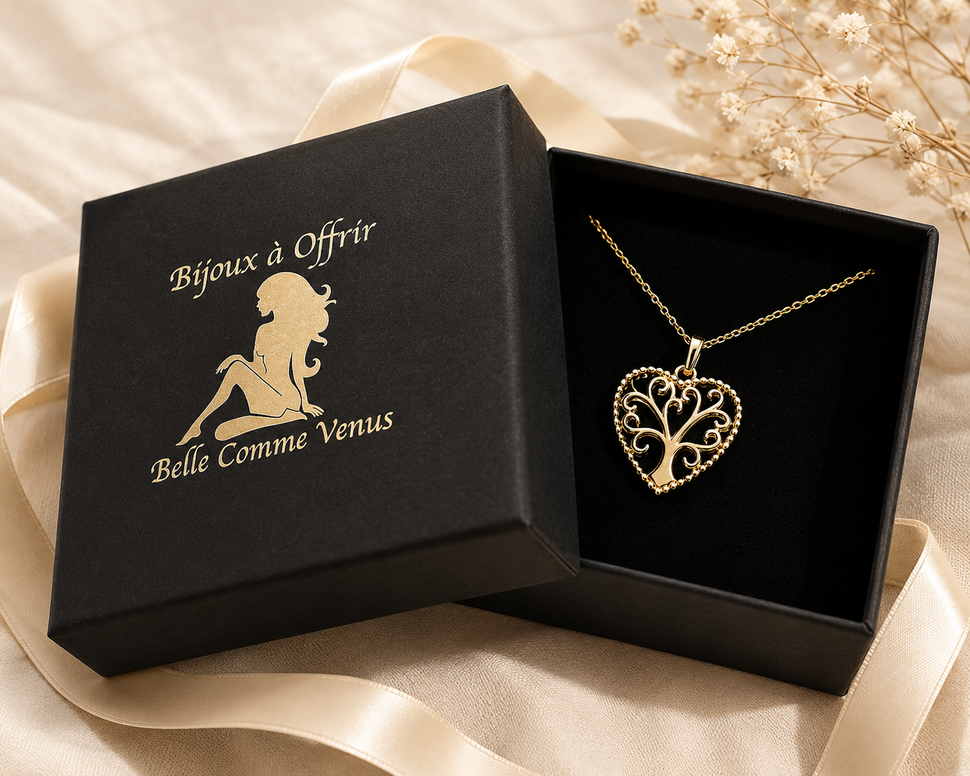 Idée cadeau bijou femme Belle Comme Venus prêt à offrir dans son écrin